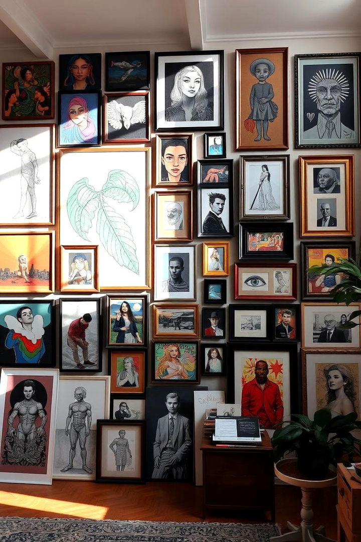 Vibrant Wall Art Gallery - 22 Maximalist Decor Ideas