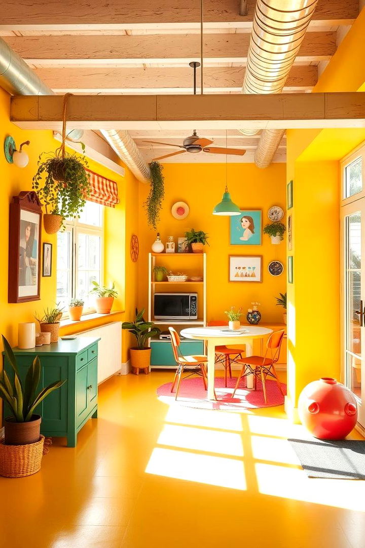 Vibrant Yellow Bathroom for Cheerful Energy - 22 Bathroom Color Ideas