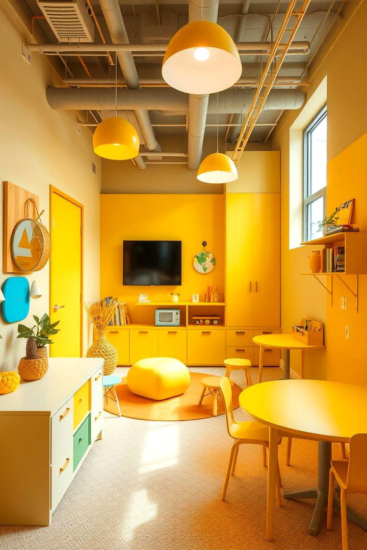 Vibrant Yellow Energy for Play Areas - 22 Monochromatic Color Schemes for Rooms