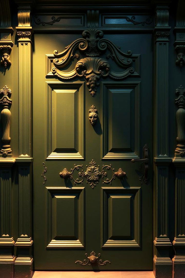 Victorian Revival - 22 Green Front Door Ideas