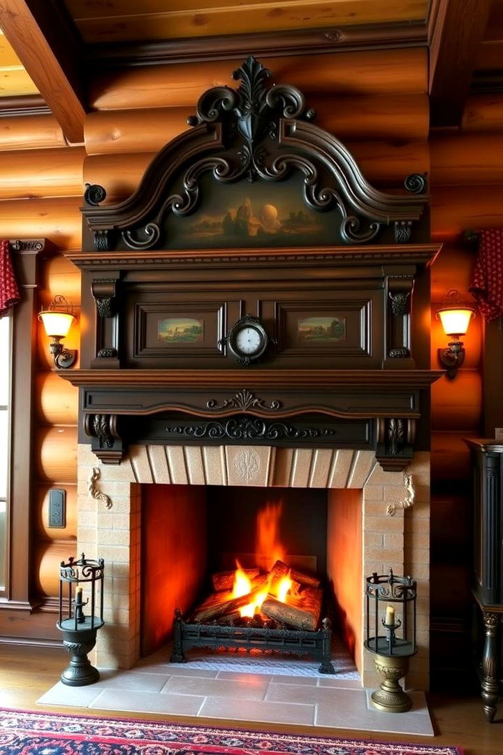 Victorian Style Fireplace - 22 Cabin Fireplace Ideas