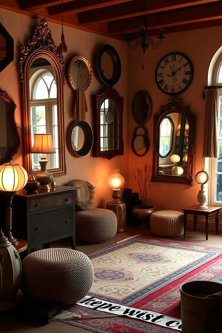 Vintage Accents - 22 Boho Meditation Room Ideas