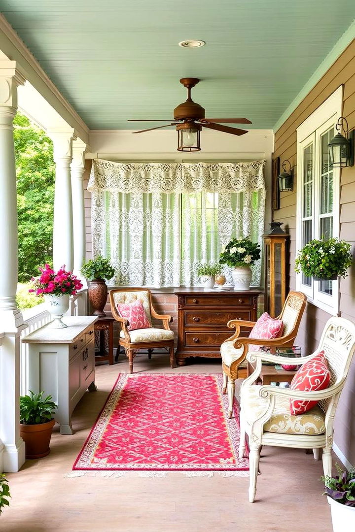 Vintage Accents Porch - 22 Three Season Porch Ideas