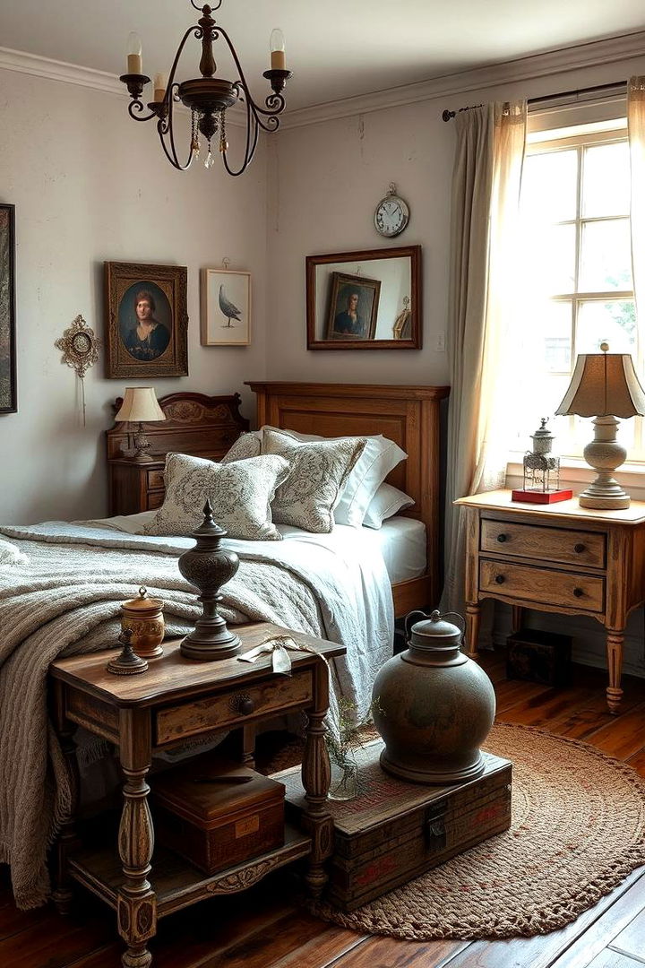 Vintage Accents and Textures - 22 Country Bedroom Ideas