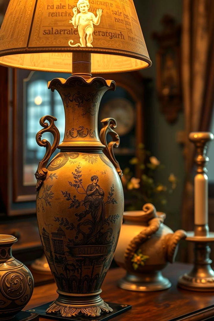 Vintage Antique Vase Display - 22 Large Floor Vase Decoration Ideas