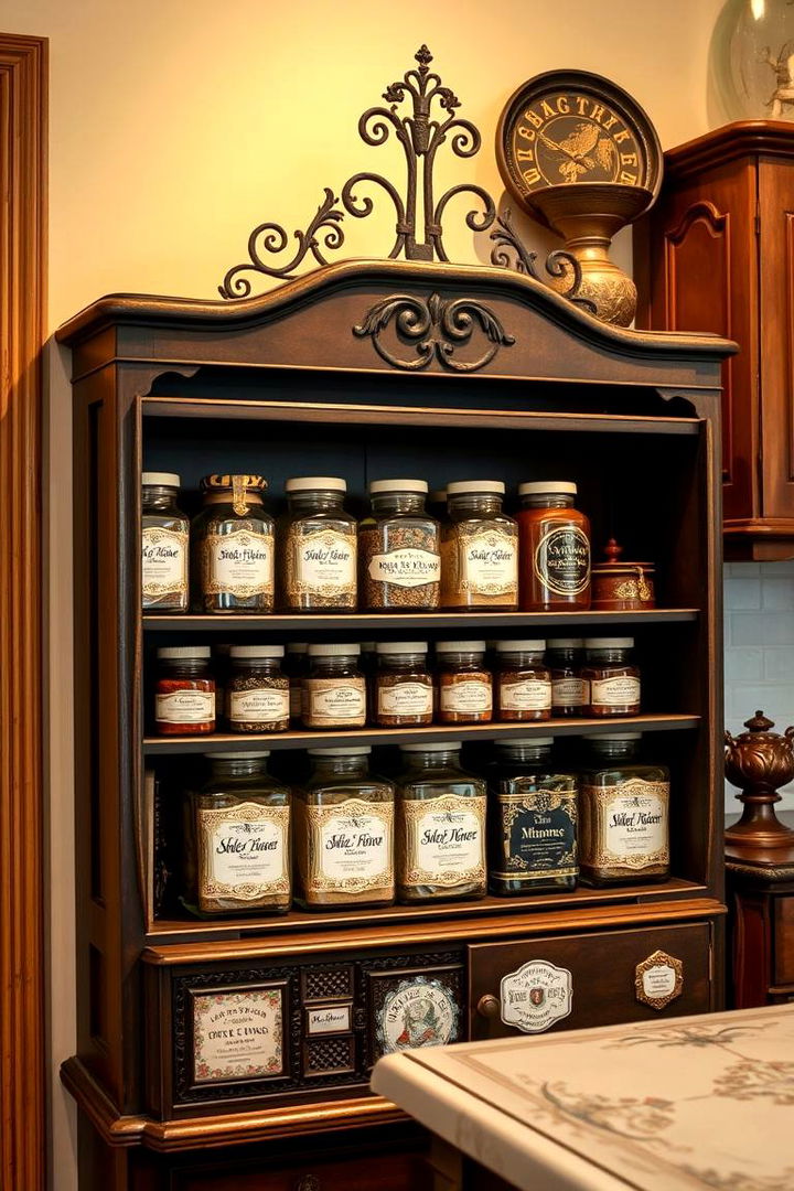 Vintage Apothecary Spice Rack - 22 Spice Rack Ideas