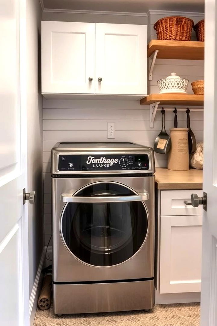Vintage Appliance Integration - 22 Farmhouse Laundry Room Ideas