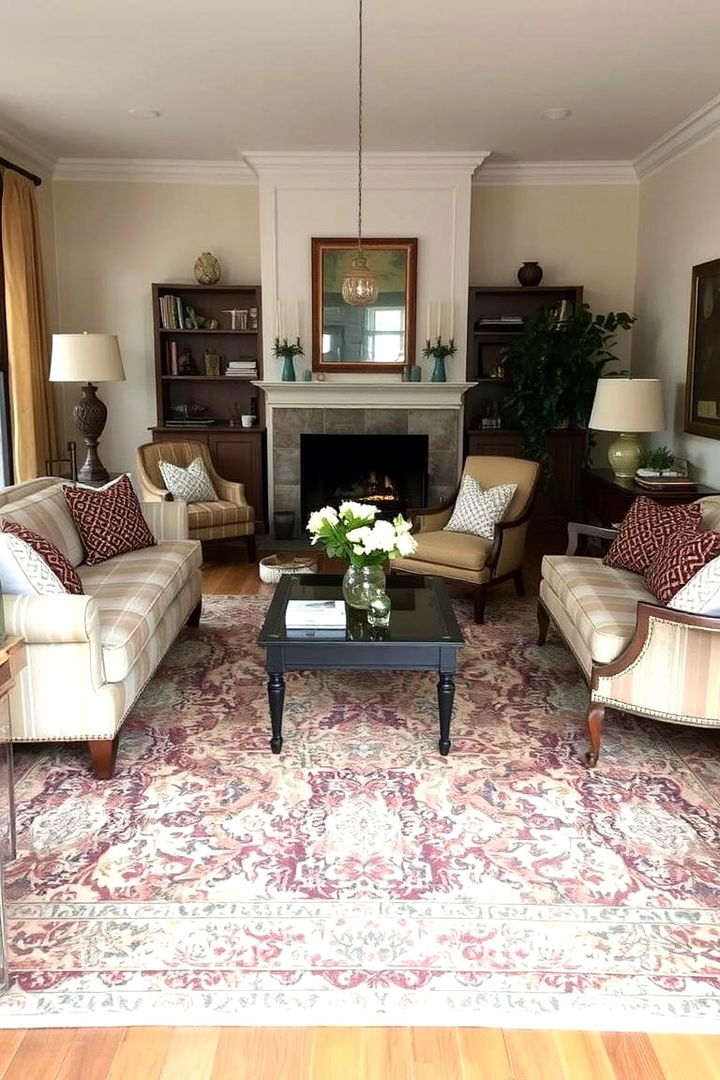 Vintage Area Rugs - 22 1950s Living Room Ideas