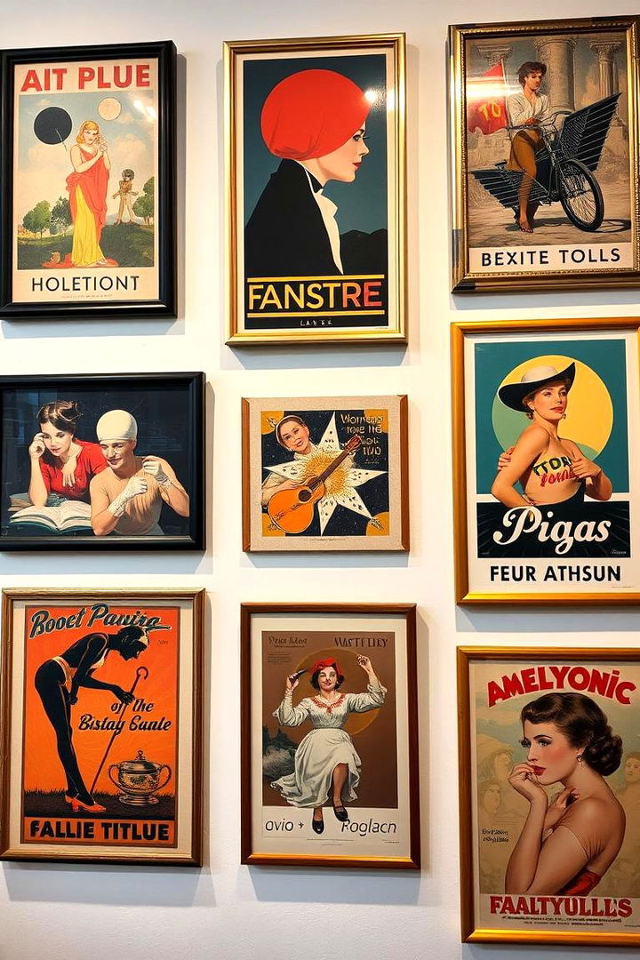 Vintage Art Displays Bring Personality to the Room - 22 Art Deco Bedroom Ideas