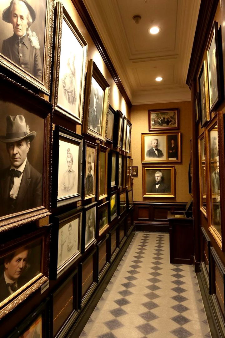 Vintage Artwork Displays - 22 Victorian Hallway Ideas
