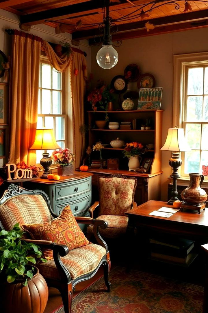 Vintage Autumn Finds - 22 Fall Bedroom Decor Ideas