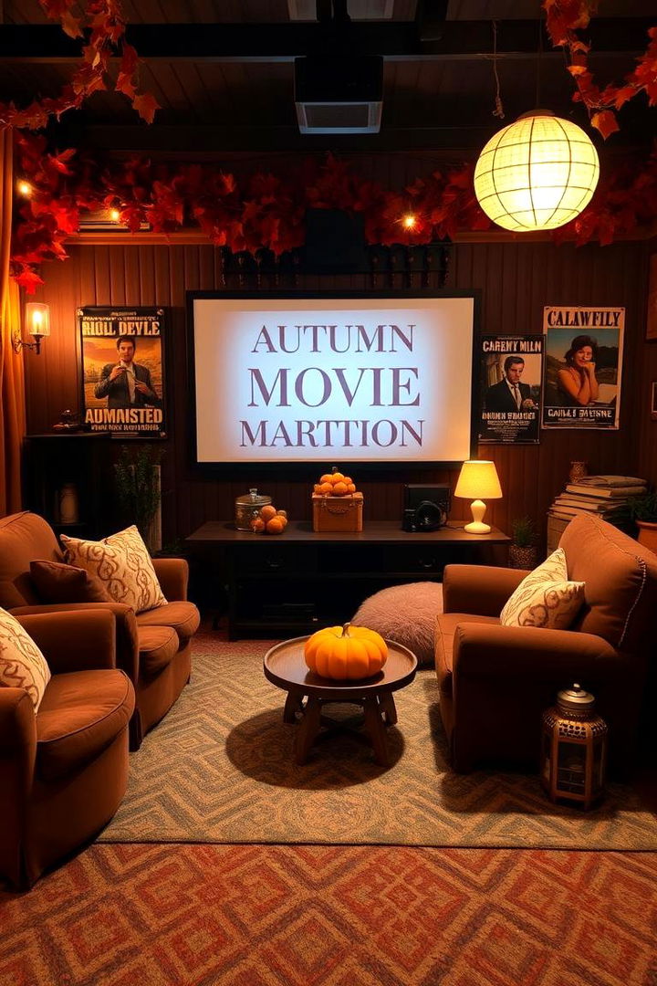 Vintage Autumn Movie Marathon - 22 Fall Birthday Party Ideas