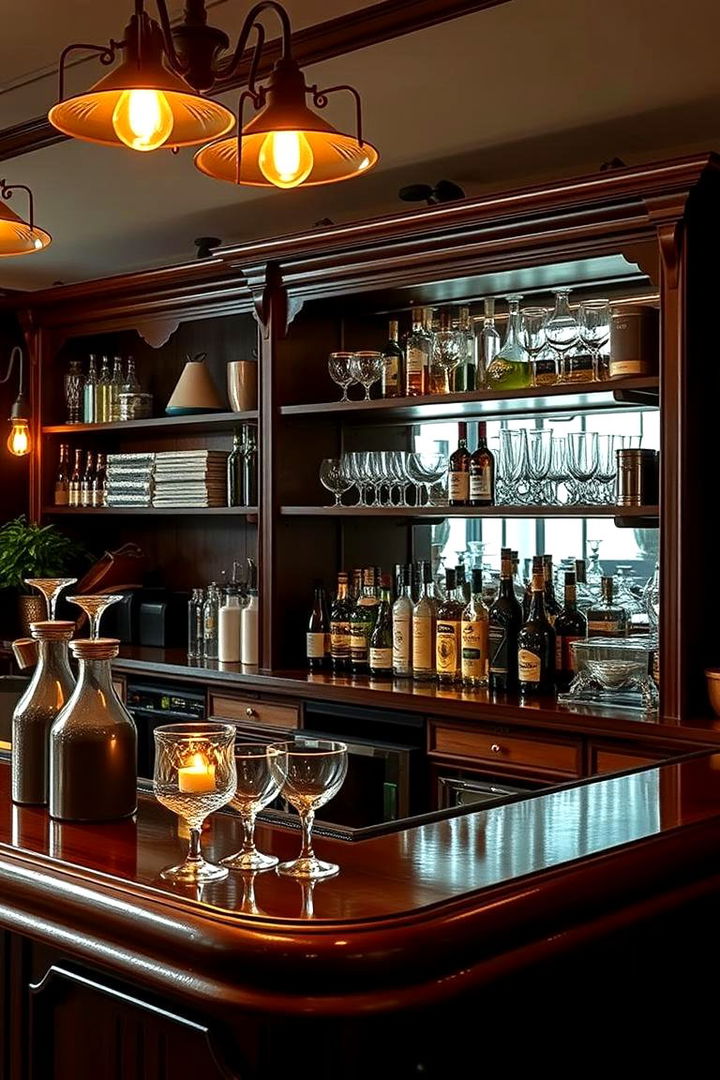 Vintage Bar Setup - 22 Man Cave Ideas