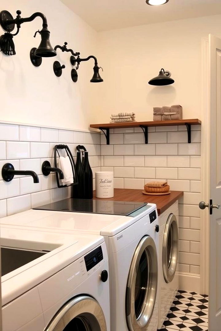 Vintage Black Inspirations - 22 black laundry room ideas