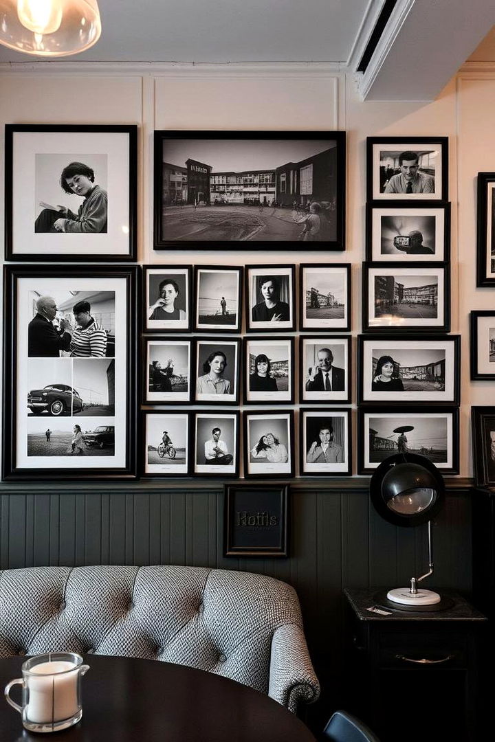 Vintage Black and White Montage - 22 Family Picture Wall Ideas