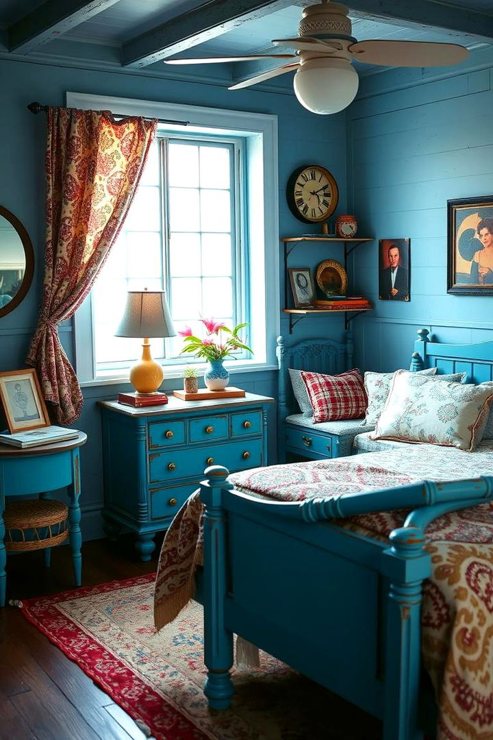 Vintage Blue Charm - 22 Blue Bedroom Ideas