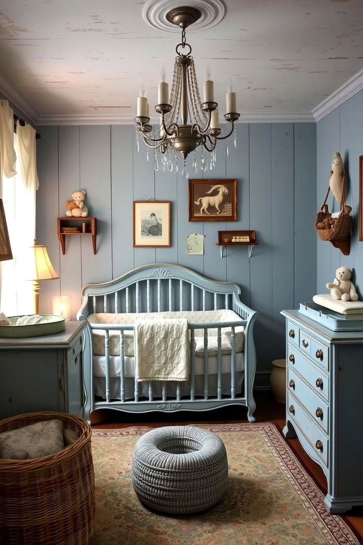 Vintage Blue Elements - 22 Blue Nursery Ideas