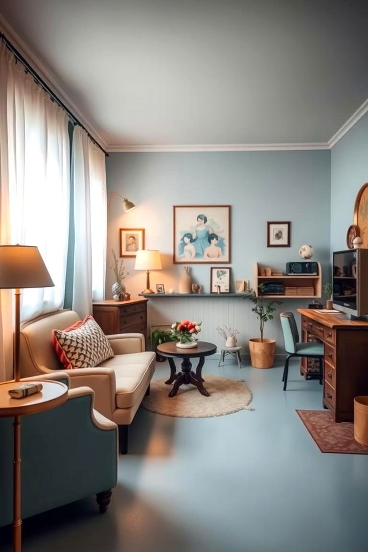 Vintage Blue Touches - 22 blue and beige bedroom ideas