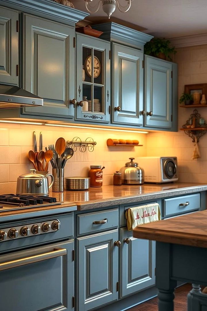 Vintage Blue Whimsy - 22 Light Blue Kitchen Cabinets Ideas