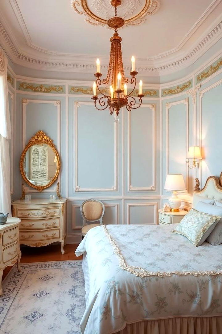 Vintage Blue and Gold Harmony - 22 Blue and Gold Bedroom Ideas