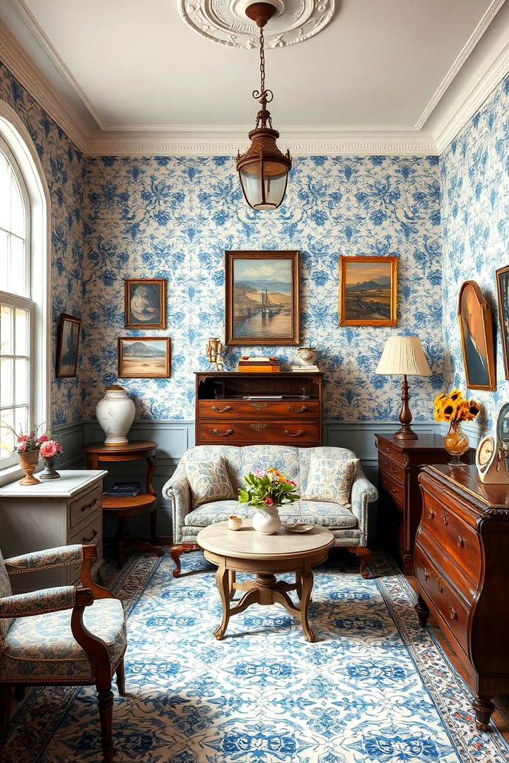 Vintage Blue and White Decor - 22 Blue and White Decor Ideas