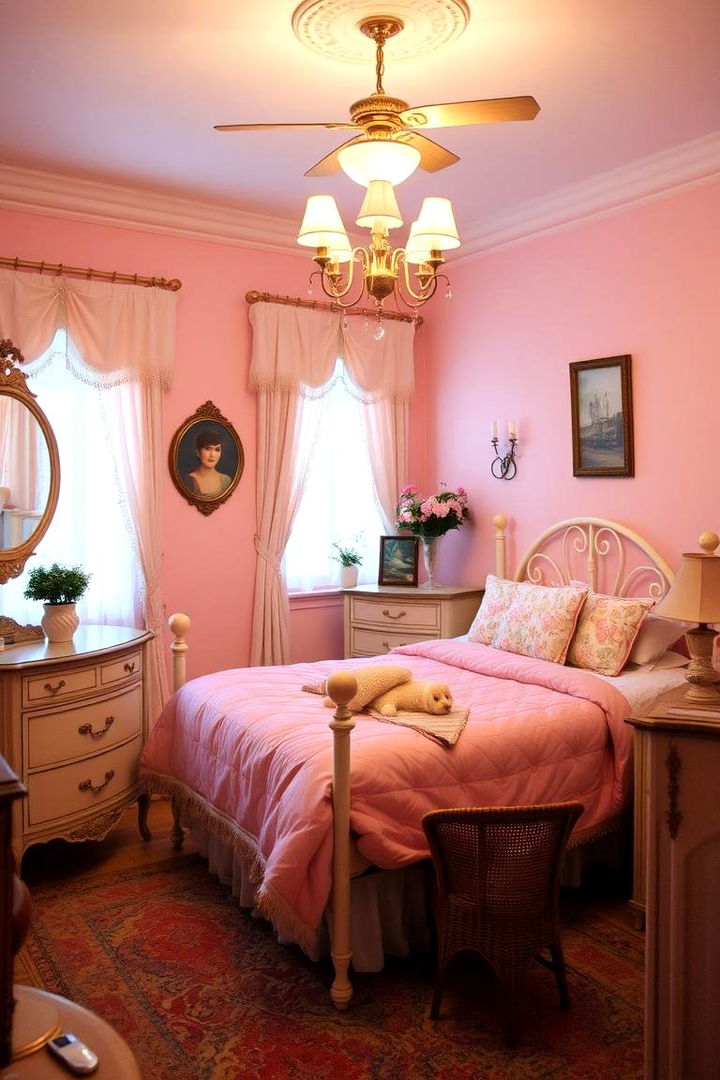 Vintage Blush Pink Charm - 22 Blush Pink Bedroom Ideas