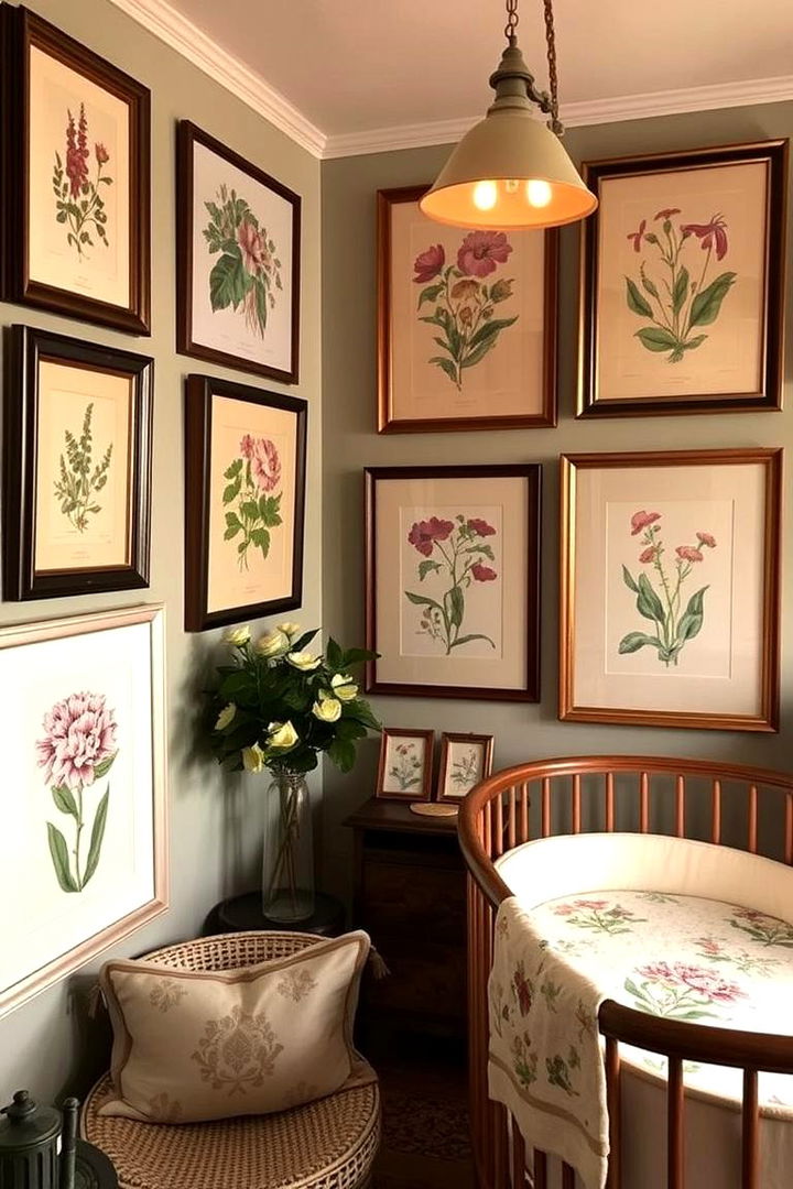 Vintage Botanical Prints Gallery - 22 Floral Nursery Ideas