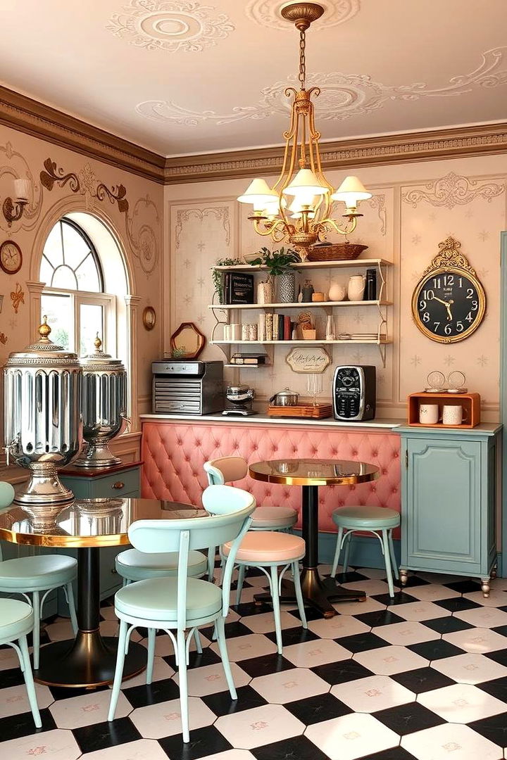 Vintage Cafe Charm - 22 Office Coffee Station Ideas