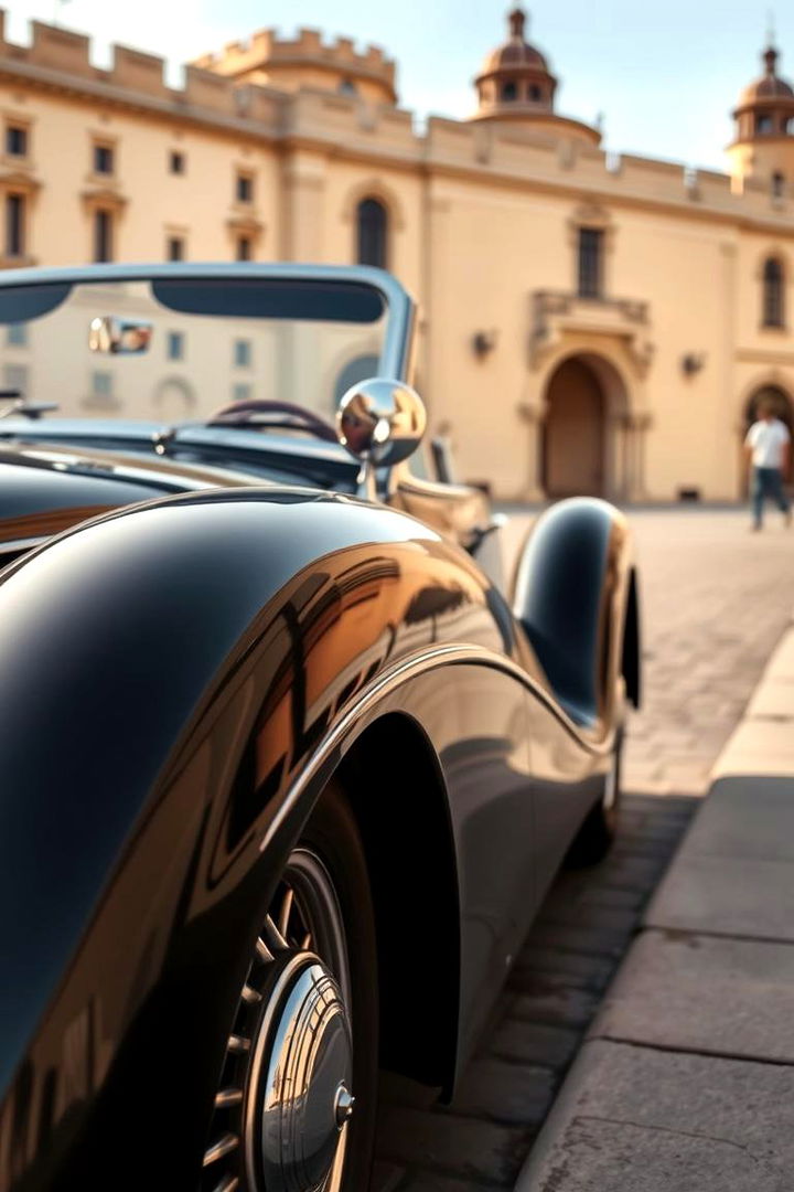 Vintage Cars as Stylish Arrivals - 22 Art Deco Wedding Ideas