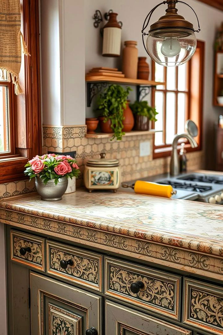 Vintage Ceramic Charm - 22 Kitchen Countertop Ideas