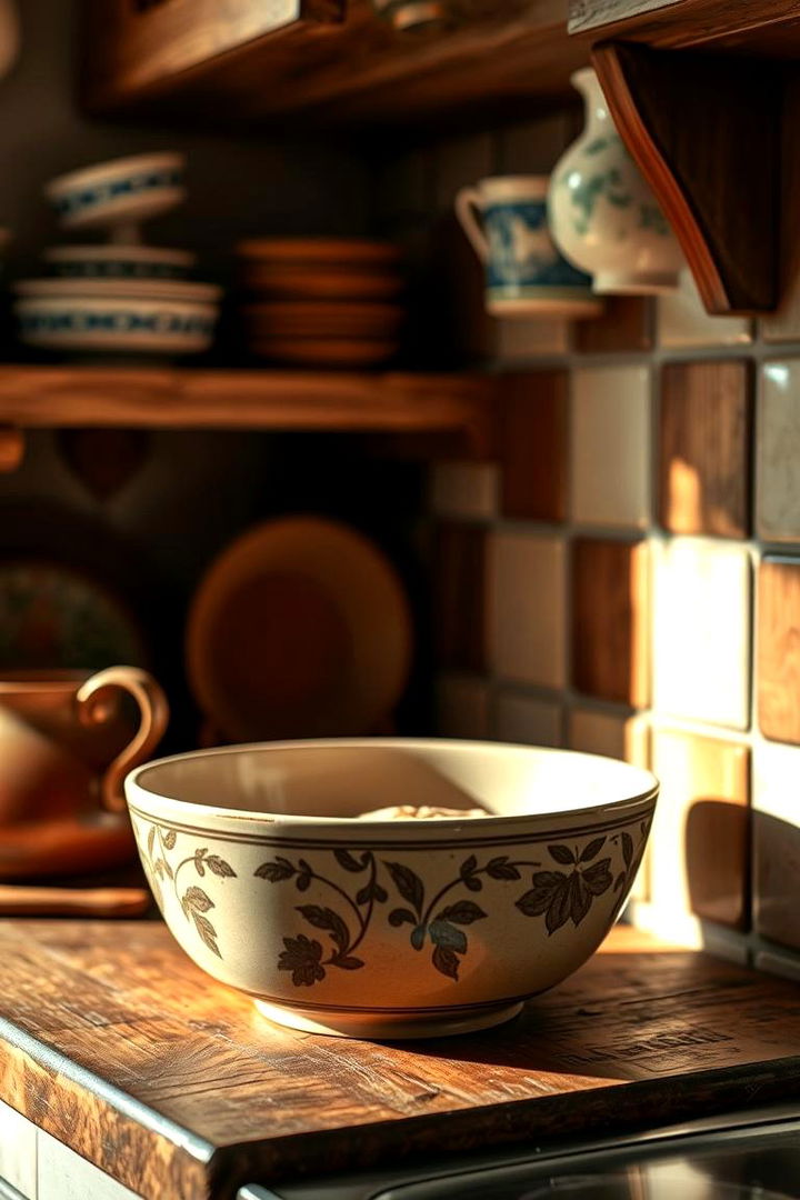 Vintage Ceramic Dough Bowl - 22 Dough Bowl Decor Ideas