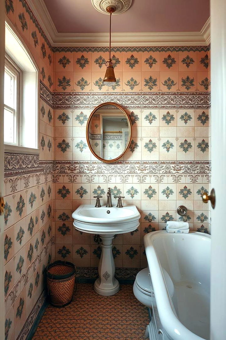 Vintage Ceramic Tiles - 22 Bathroom Tile Ideas