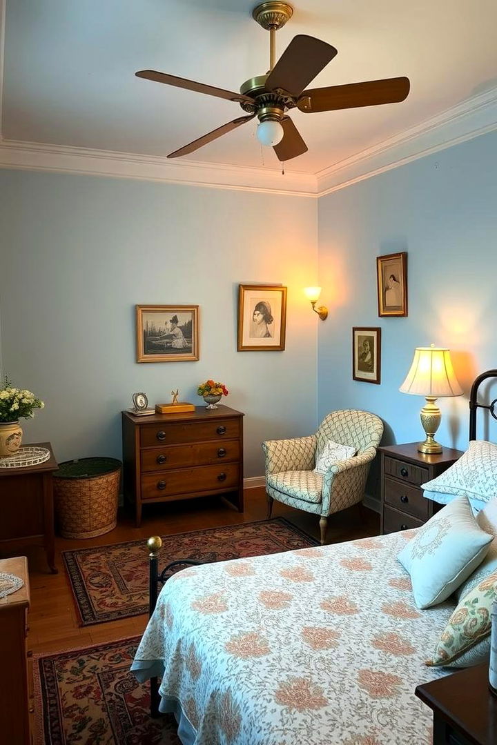Vintage Charm - 22 Light Blue Bedroom Ideas