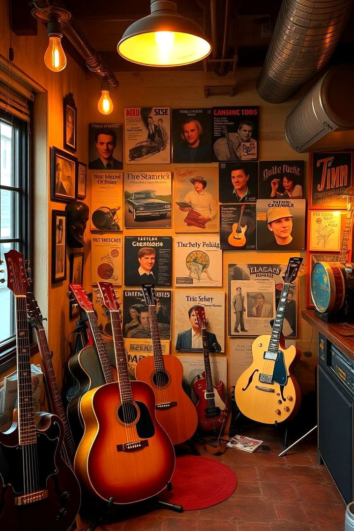 Vintage Charm - 22 Music Room Ideas