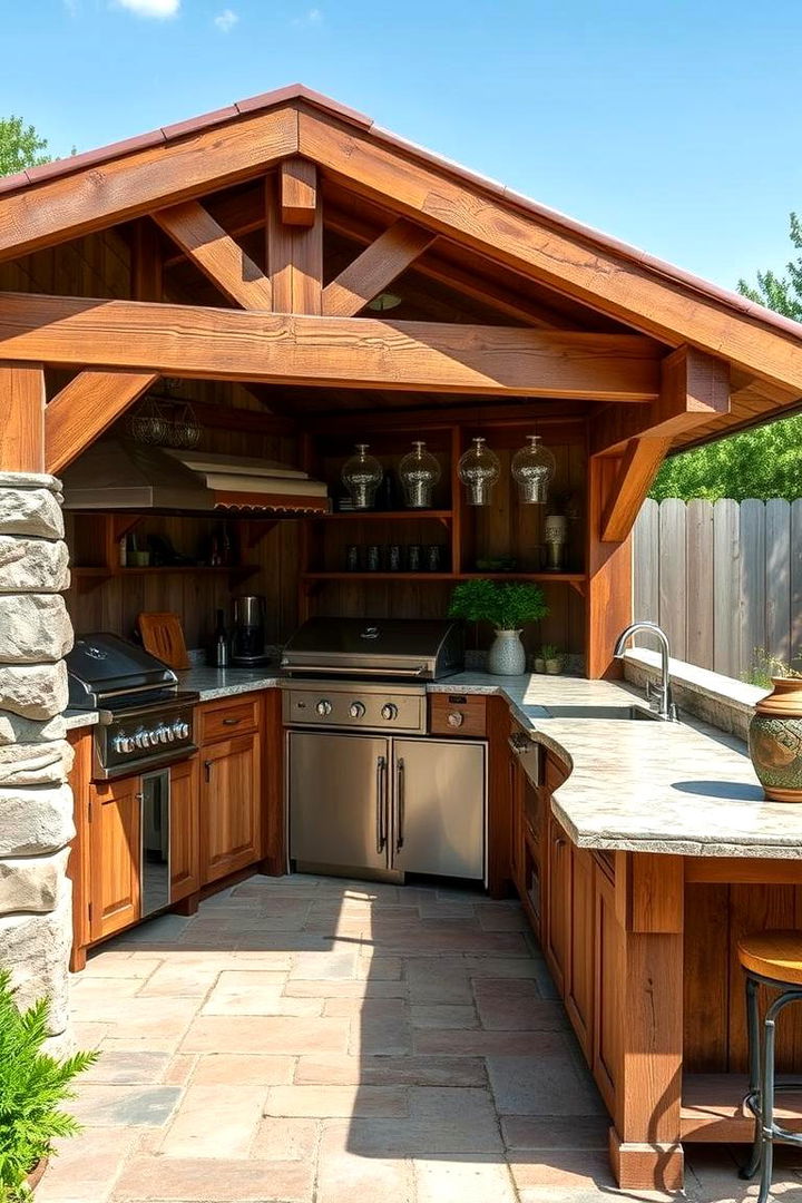 Vintage Charm - 22 Outdoor Kitchen Countertop Ideas