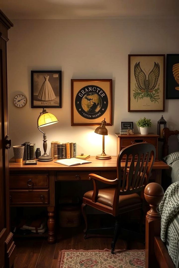 Vintage Charm - 22 Bedroom Office Ideas