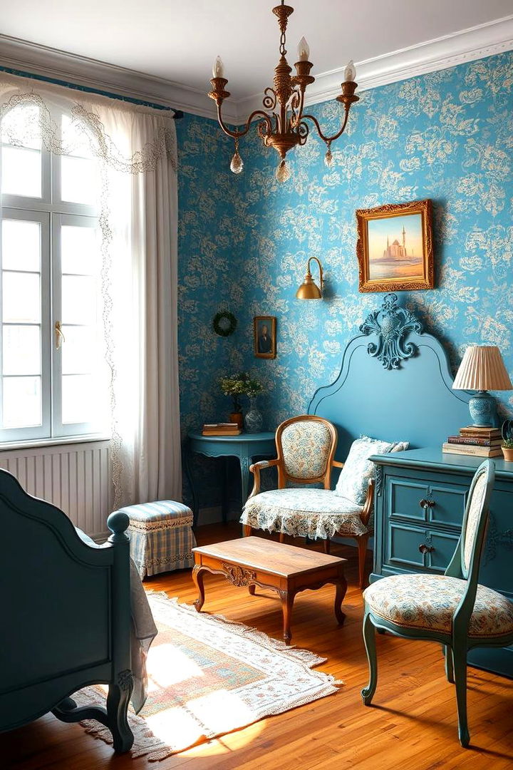 Vintage Charm - 22 Girls Blue Bedroom Ideas