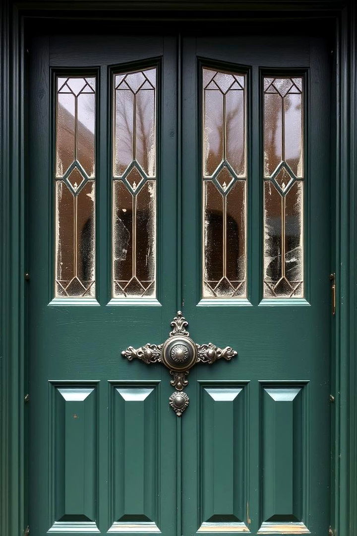 Vintage Charm Appeal - 22 Dark Green Front Door Ideas