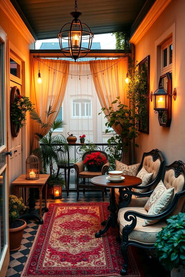 Vintage Charm Balcony - 22 Bedroom Balcony Ideas