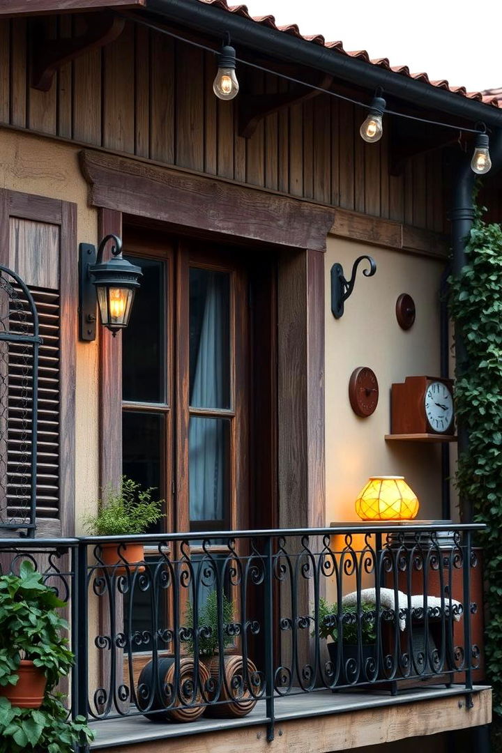 Vintage Charm Balcony - 22 Loft Balcony Ideas