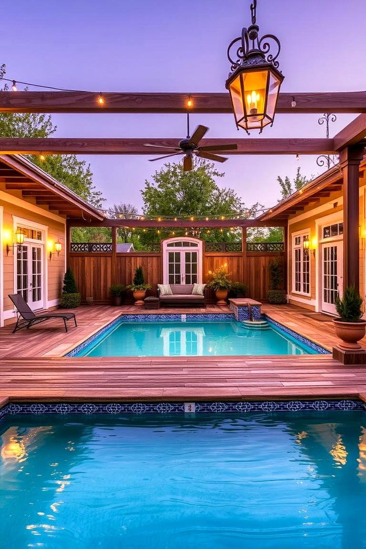 Vintage Charm Deck - 22 Pool Deck Ideas