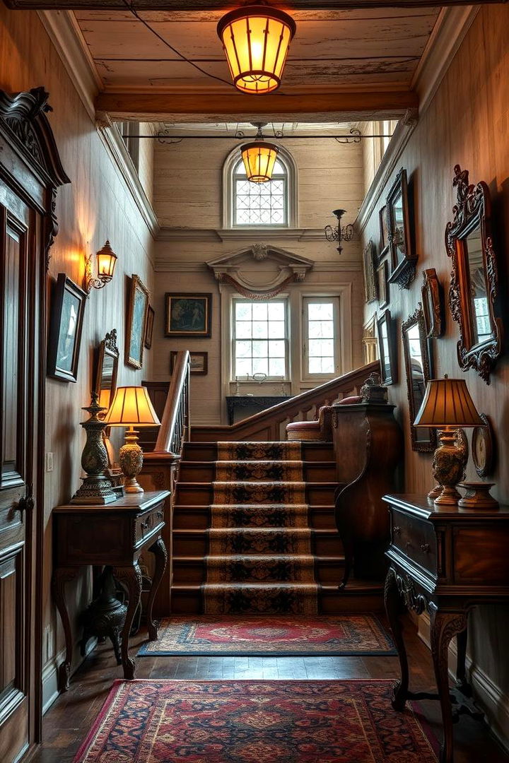 Vintage Charm Design - 22 Stair Landing Ideas