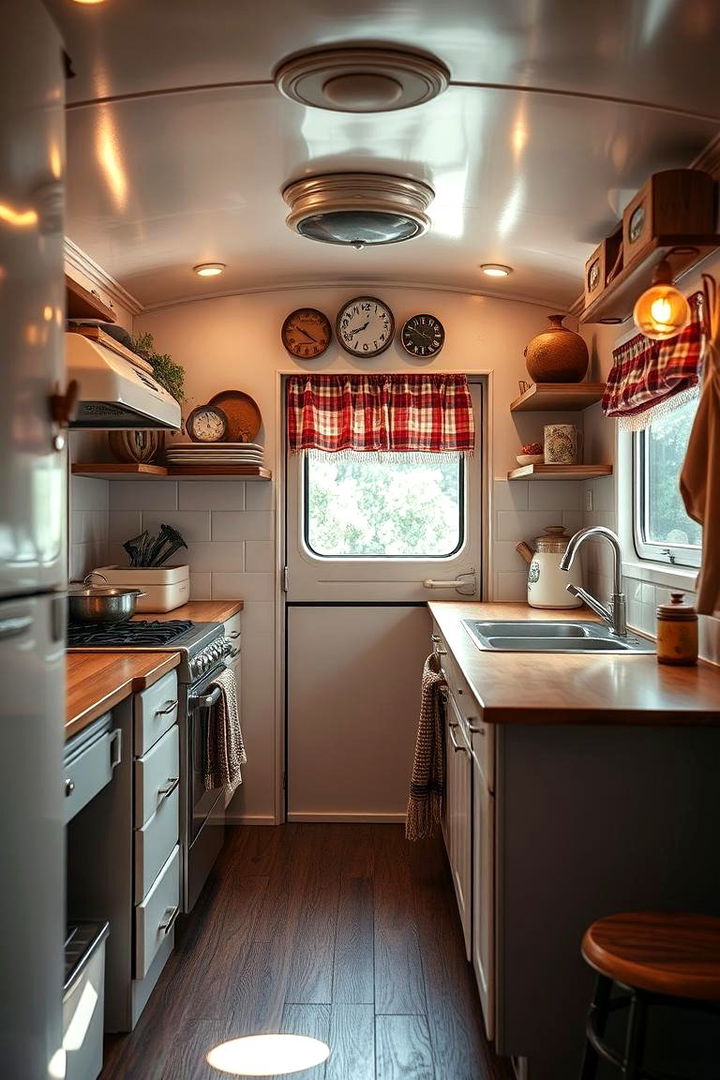 Vintage Charm Elements - 22 Mobile Home Kitchen Ideas