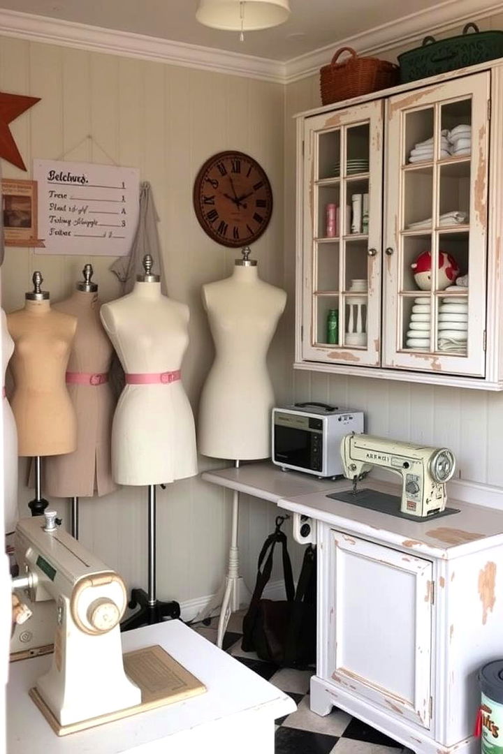 Vintage Charm Elements - 22 Sewing Room Ideas