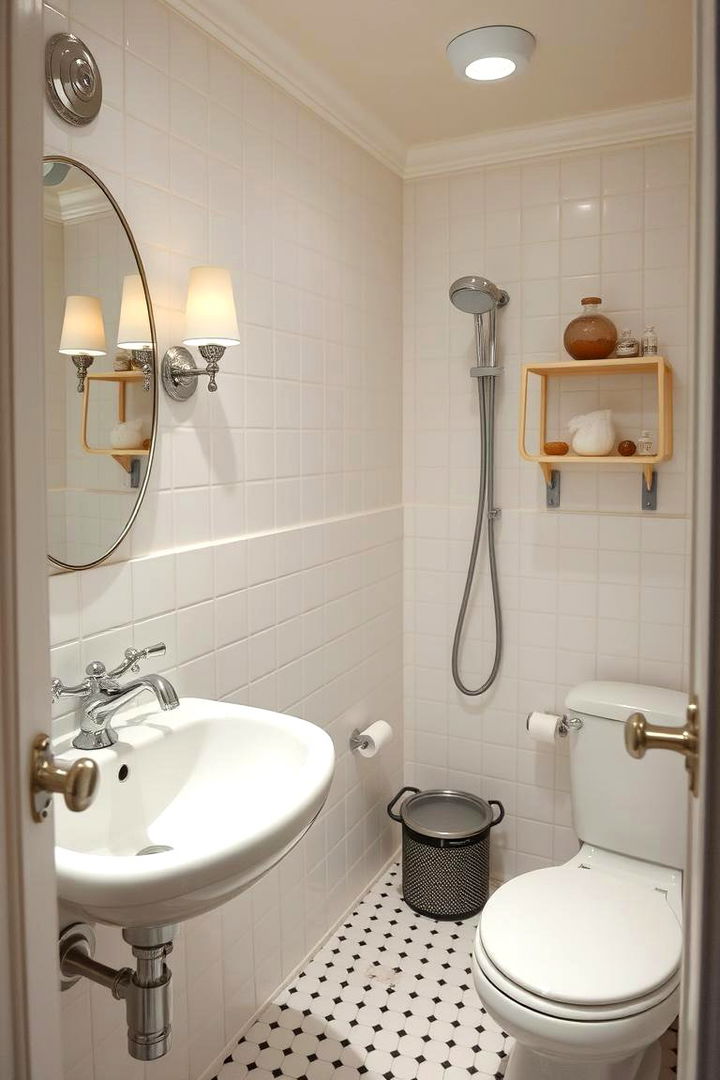 Vintage Charm Fusion - 22 Beige and White Bathroom Ideas