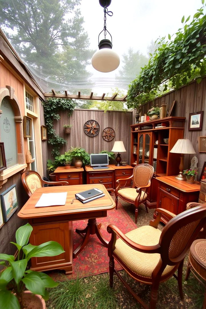 Vintage Charm Garden Office - 22 Garden Office Ideas