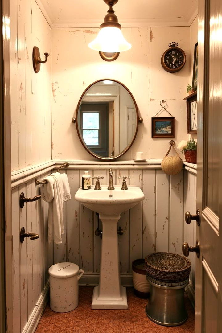 Vintage Charm Powder Room - 22 Powder Room Ideas