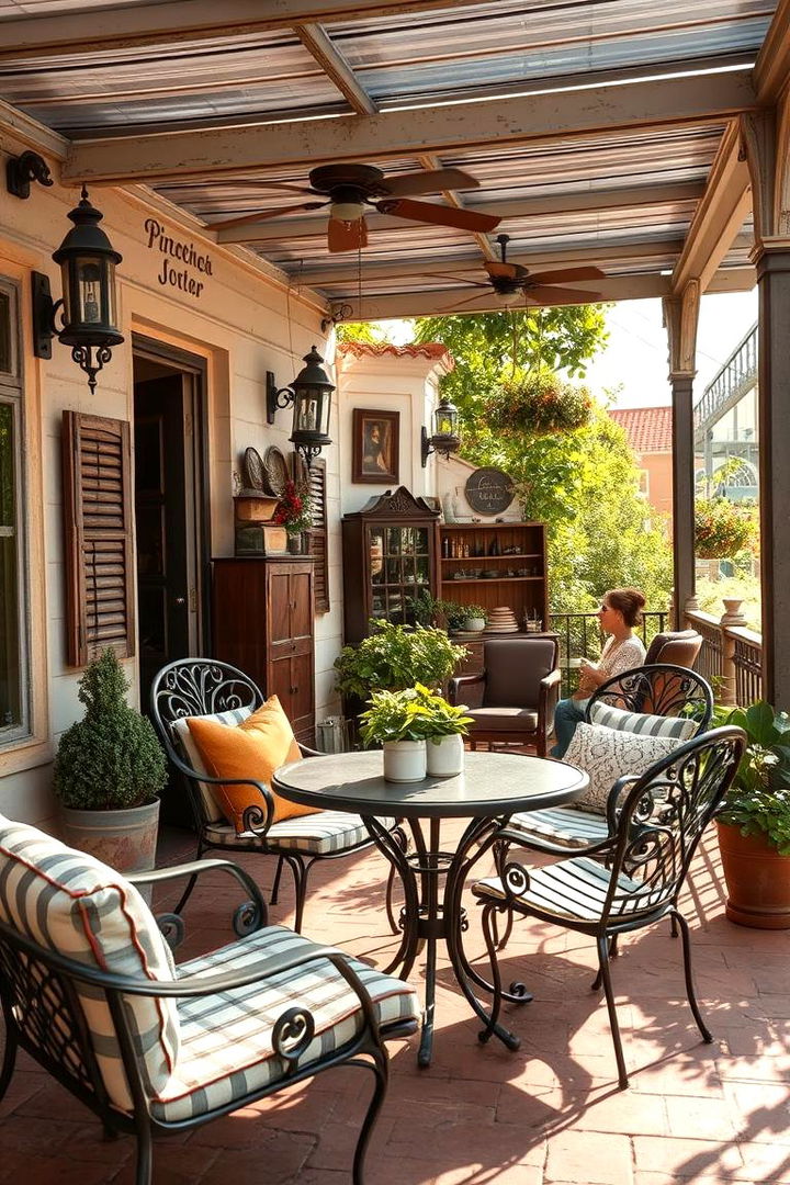 Vintage Charm Terrace - 22 Corner Patio Ideas