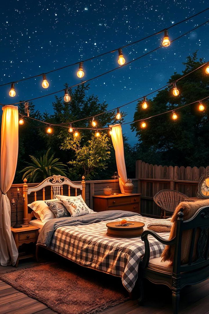 Vintage Charm Under the Stars - 22 Outdoor Bedroom Ideas