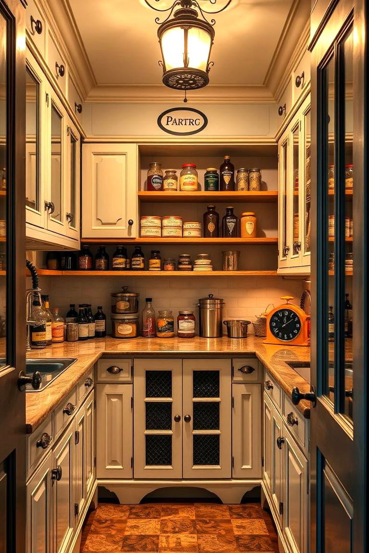 Vintage Charm Walk In Pantry - 22 Walk in Pantry Ideas